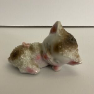 Vintage Sugar Glaze Cat Kitten Kitty Figurine